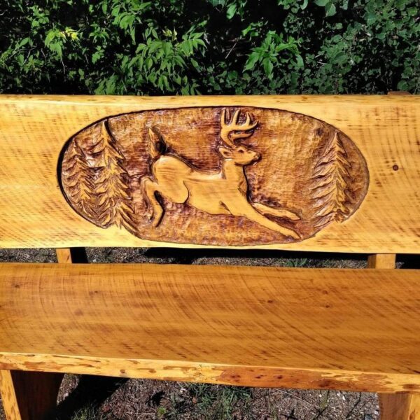 Bench Deer Carving 2024 10